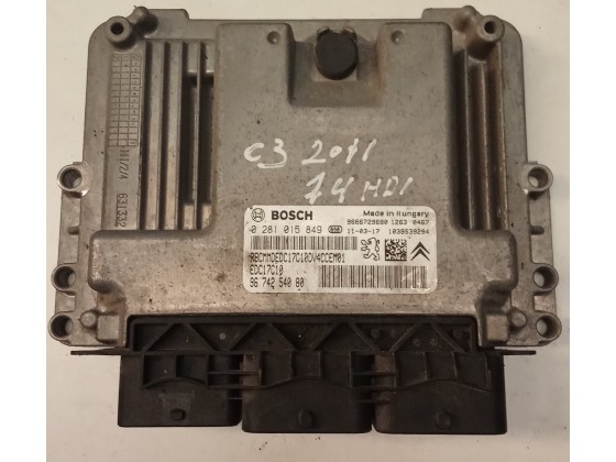 Centralina de Motor Citroen C3 2011-Refª0281015849- 231151