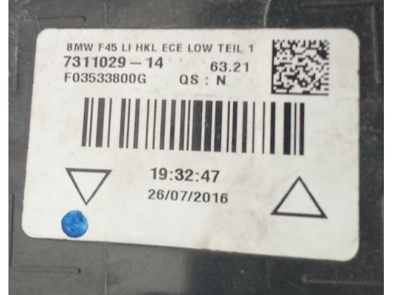 Farolim Esquerdo Bmw Serie 2 ( F45) de 2016- 264320