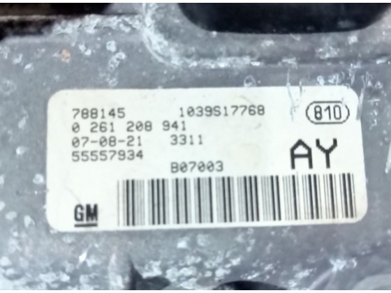 Centralina Motor Opel Astra H 1.4 gasolina 2005 ref:0261208941 cm636