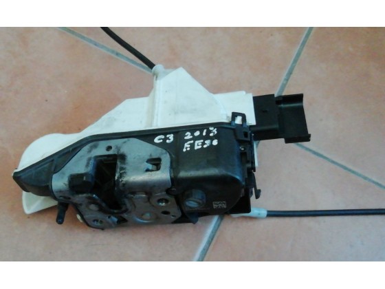 Fechadura Porta Frente Esquerda Citroën C3 2012 fp571